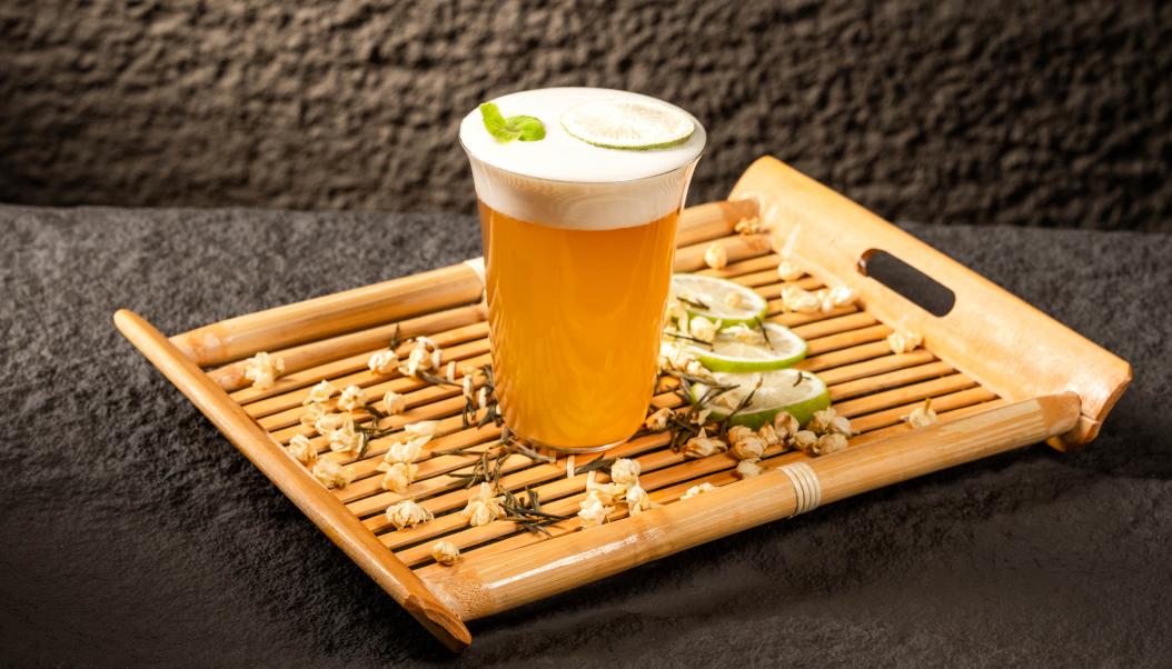 火鍋春季甜品，加盟店新品，抹茶奶豆腐！